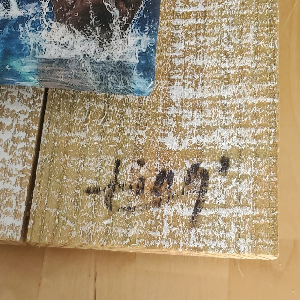 Nautical Mermaid Wall Décor Set Seashell Canvas Coastal Room Accents - Picture 2 of 11